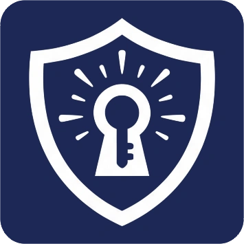 Schloss Icon Blau