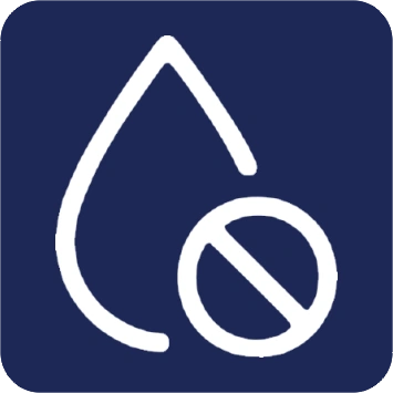 Wasser Icon Blau