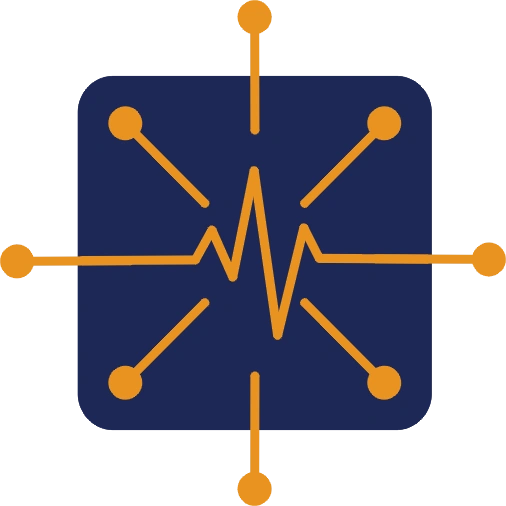 Zentrale Icon Blau